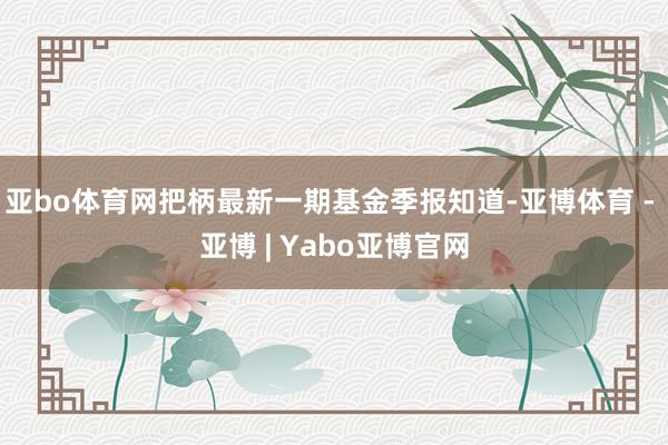 亚bo体育网把柄最新一期基金季报知道-亚博体育 - 亚博 | Yabo亚博官网