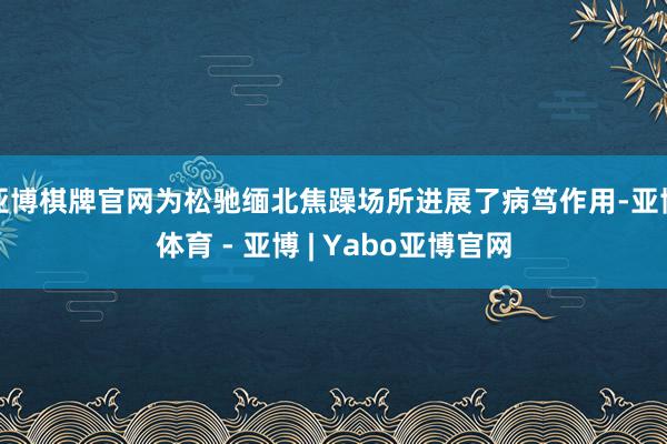 亚博棋牌官网为松驰缅北焦躁场所进展了病笃作用-亚博体育 - 亚博 | Yabo亚博官网