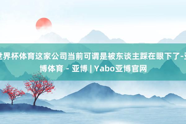 世界杯体育这家公司当前可谓是被东谈主踩在眼下了-亚博体育 - 亚博 | Yabo亚博官网