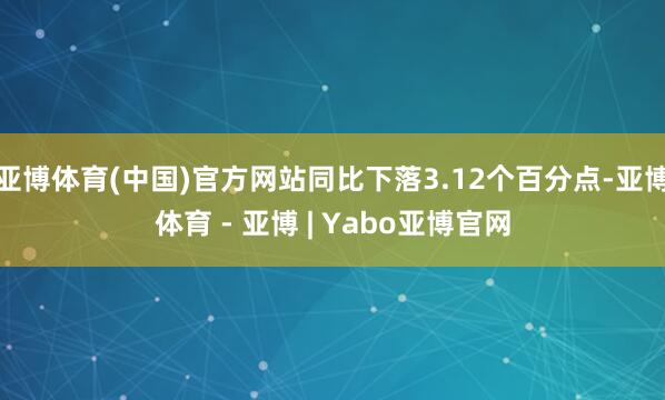 亚博体育(中国)官方网站同比下落3.12个百分点-亚博体育 - 亚博 | Yabo亚博官网