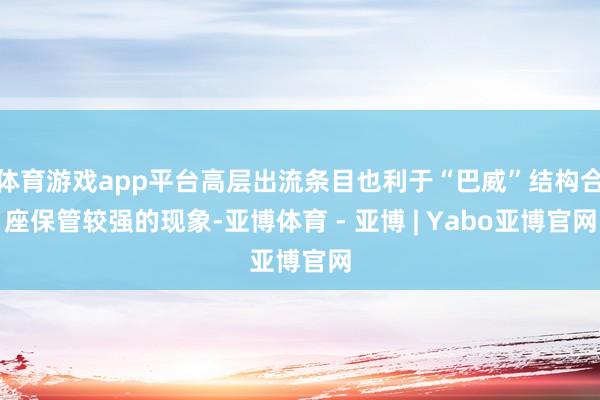 体育游戏app平台高层出流条目也利于“巴威”结构合座保管较强的现象-亚博体育 - 亚博 | Yabo亚博官网