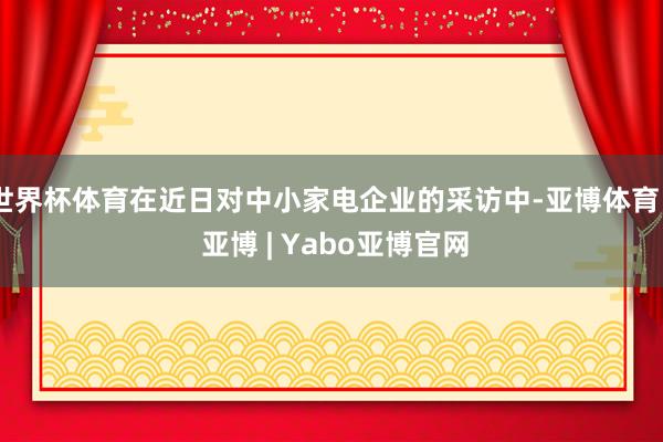 世界杯体育在近日对中小家电企业的采访中-亚博体育 - 亚博 | Yabo亚博官网
